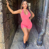 Women Jumpsuit Summer Sexy Backless Slim Fit Jumpsuit