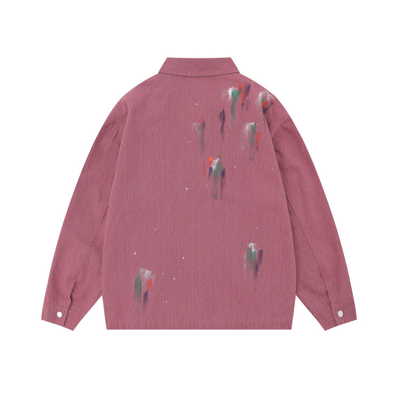 Men Jacket Coat Men's Embroidery Denim Jacket Spring and Autumn