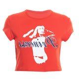 Women T-shirt Summer round Neck Pullover Short Sleeve Printed Casual Top T-shirt