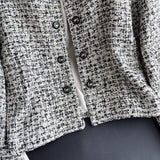 Women Woolen Coat Tweed Chanel Coat