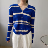 Women Cardigan Sweater Autumn Knitted Cardigan Long Sleeve Sweater Cardigan Top 8t7199