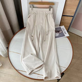 Women Sweatpants Autumn and Winter Straight Casual Pants Loose Wide-Leg Pants