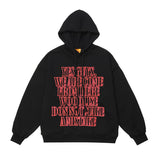 Men Hoodie Vintage Men's Letter Foam Printed Hoodie