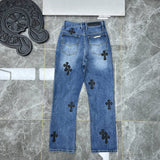 CHH Chrome Hearts Jeans Unisex Casual Loose Jeans