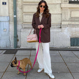 Women Trench Coat Suit Jacket Autumn and Winter Long Sleeve