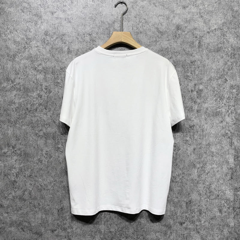 Amiri T Shirt Paisley Letter Crew Neck