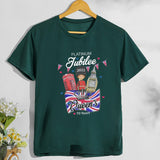 Inspired by Queen's Platinum Jubilee 2022 Elizabeth 70 Years T-shirt Short Sleeve T-shirt plus Size Loose Summer