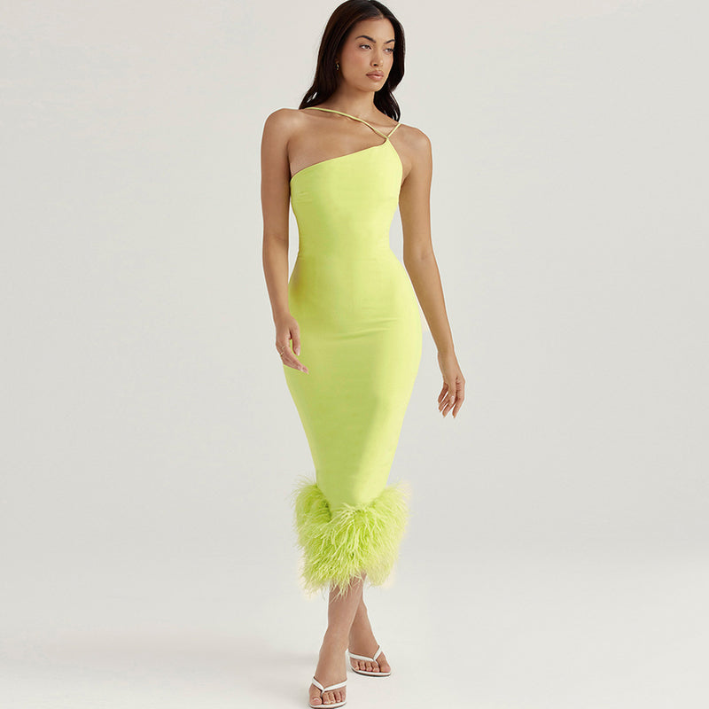 Women Dresses Sling Dress (Zns0409)