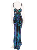 Women's Evening Gown Evening Dress Sexy Strap Vintage Sequins Dress