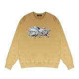 Amiri Long Sleeved Shirt Fashion Brand Crew Sweatshirts round Neck Sweater