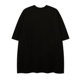 Men T Shirt Cartoon Puff Print Short Sleeve T-shirt