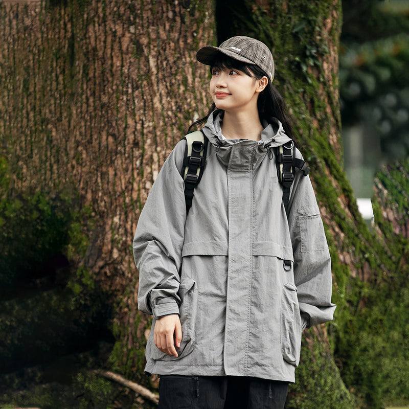 Unisex Jacket Autumn Outdoor Work Clothes Hooded Jacket