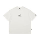 Men T Shirt Foam Printed Letters T-shirt Summer Men's Short Sleeve Loose Hiphop Half Sleeve