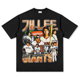 Mens Vintage baseball T-Shirt Jung Hoo Lee Printed Short Sleeve T-Shirt Vintage Loose