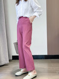 Women Sweatpants Spring Loose Split Suit Pants