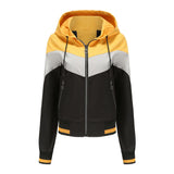 Women Trench Coat Women's Thin Trench Coat Women's Spring and Autumn Hooded Jacket Women's Outdoor Raincoat Color Matching Drawstring Coat