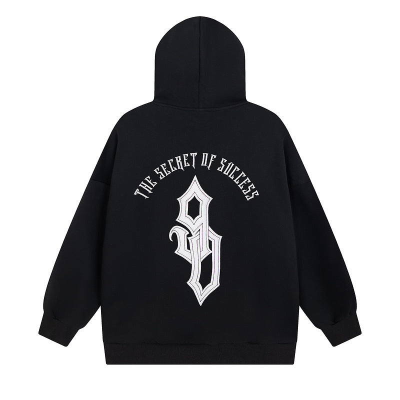 Men Hoodie Letter Printed Hoodie Oversize Vintage Hoodie for Men and Women