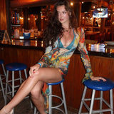 Women Dresses Sexy Sheath Long Sleeve Dress