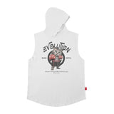 Men Vest Hooded Vest Loose Hip Hop Sleeveless T-shirt