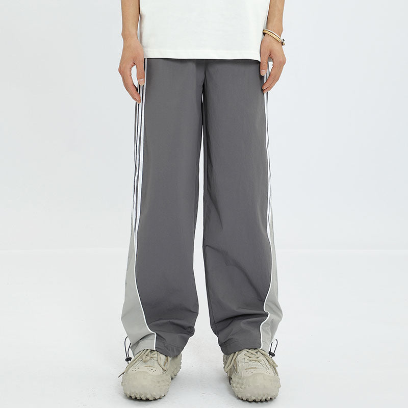 Women Sweatpants Retro Overalls Men's and Women's Loose Wide-Leg Pants Casual Pants