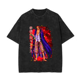 ONE PIECE washed old retro short-sleeved T-shirt, top