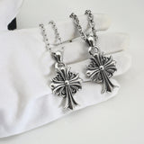 Chrome Hearts Necklace Classic Cross Flower Design Men's and Women's Necklaces