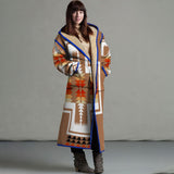 Women Trench Coat Autumn Loose Hooded Long Coat