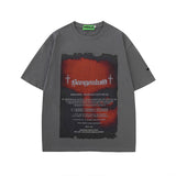 Men T Shirt Black Style Printed Short Sleeve T-shirt Baby Boy and Girl Summer Loose T-shirt
