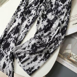 Women Sweatpants Vintage Tie-Dyed Wide-Leg Pants Loose Straight Casual Pants