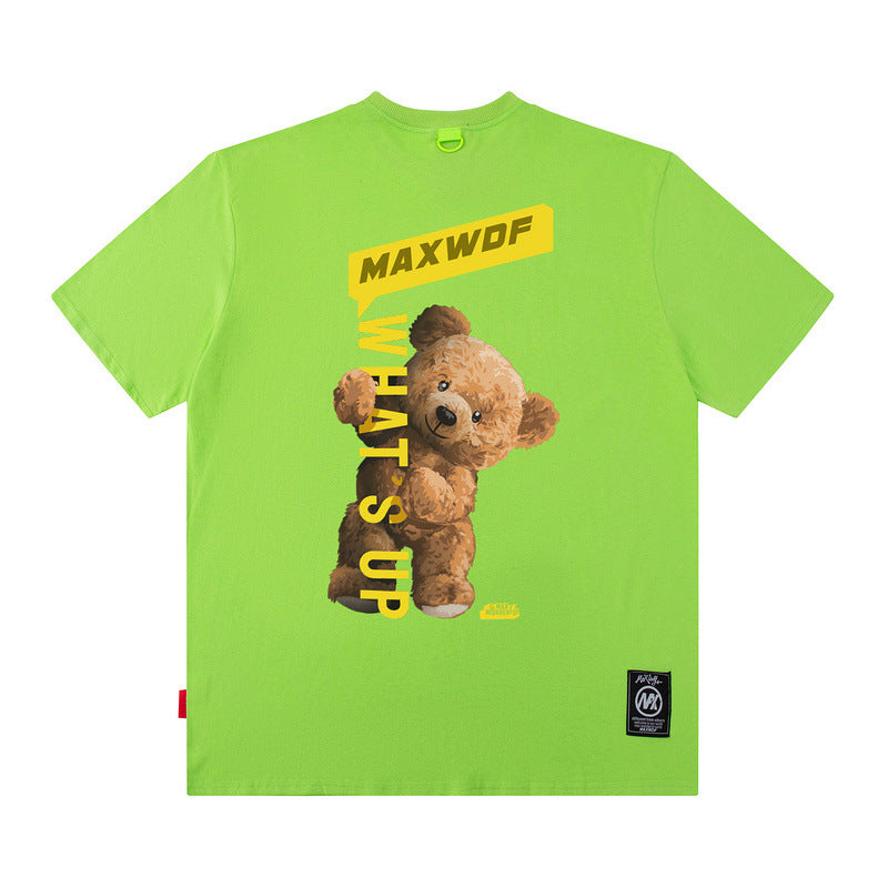 Men's T Shirt Loose Short Sleeve T-shirt Men's and Women's Hip Hop Couple Half Sleeve Top