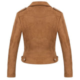 Women Leather Jacket Motorcycle Clothing Fall Leather Jacket Coat