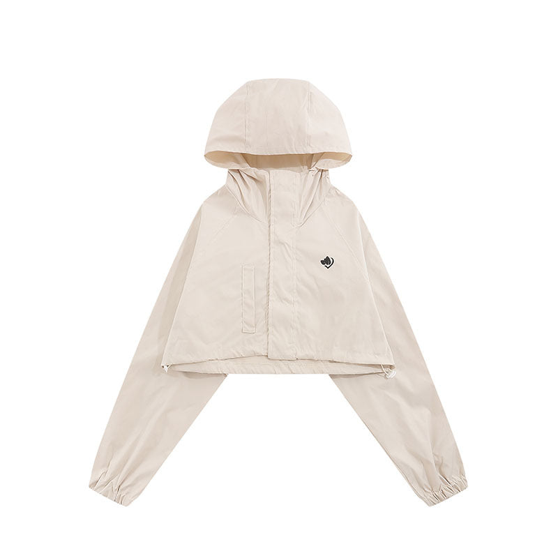 Men Hoodie Retro Short Solid Color Hooded Sweater
