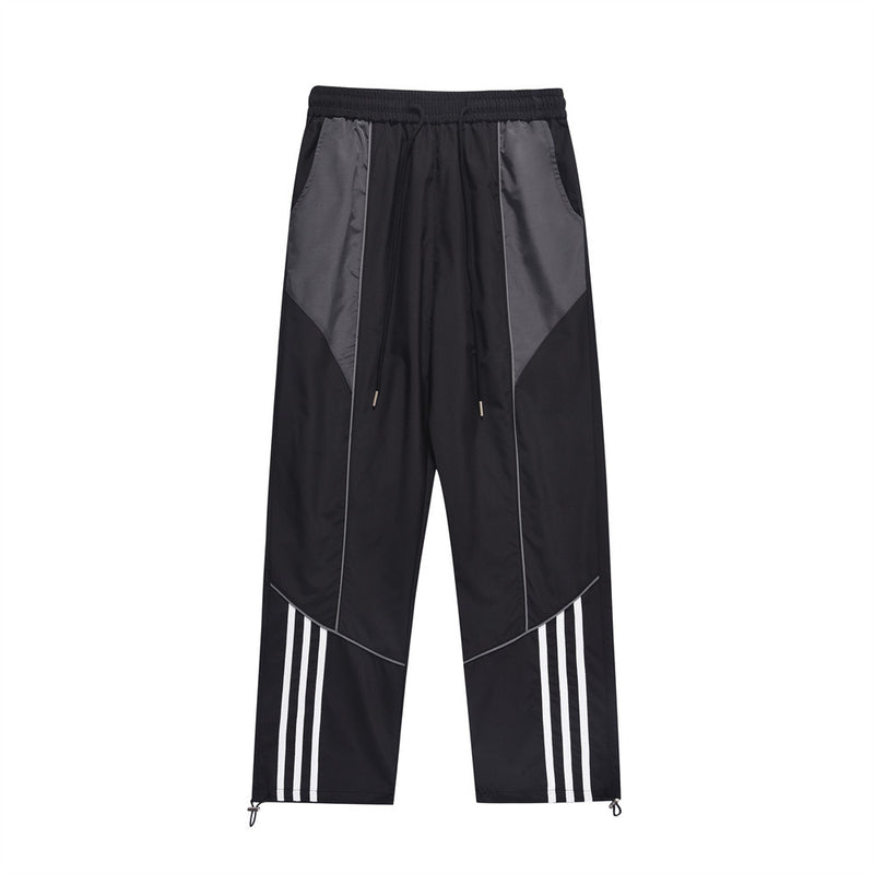 Men Sweatpants Functional Sports Casual Pants Men Trousers with an Elasticated Waist Straight-Leg Trousers Drawstring Jogger Pants