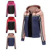 Women Trench Coat Thin Trench Coat Women's Coat Color Matching Casual Jacket Women's Spring and Autumn Outdoor Raincoat