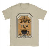 Men's T-Shirts Liber Tea Helldivers Game Vintage Cotton Tees