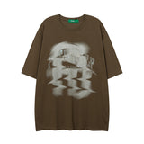 Men T Shirt Graffiti Rhinestone Couple T-shirt