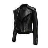 Red Leather Jacket Detachable Spring and Autumn Coat Women's Casual Jacket