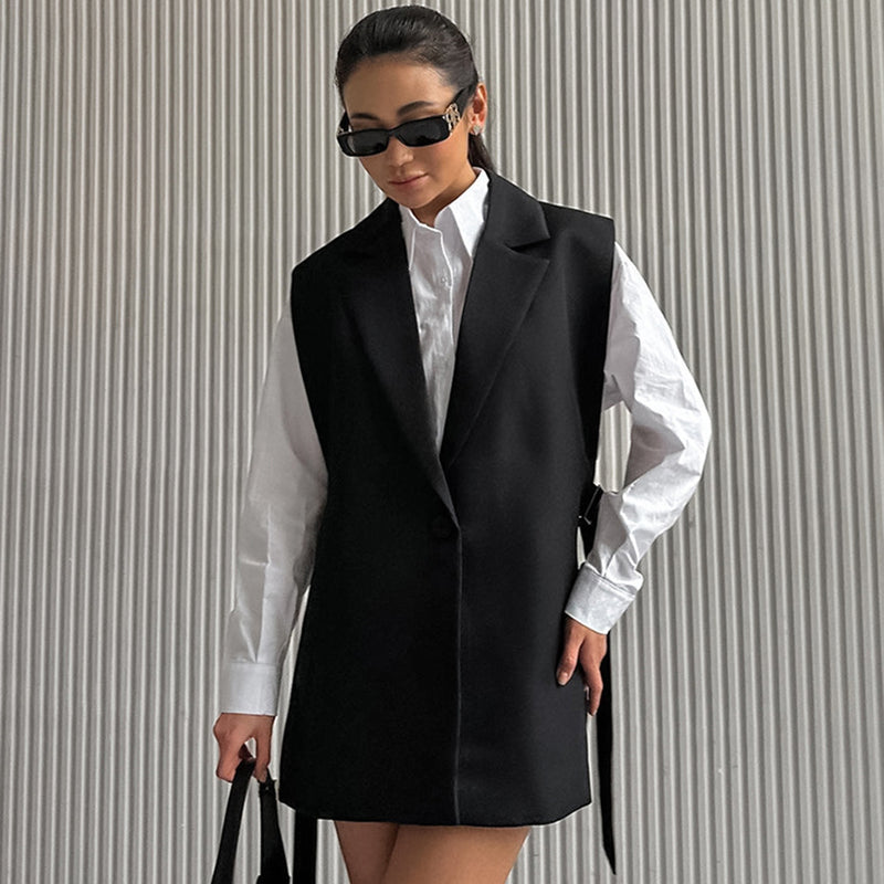 Women Trench Coat Autumn and Winter Suit Vest Coat Leisure