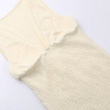 Women Tops Summer Slim-Fit Hip-Wrapped Short Dress Sexy V-neck Dress