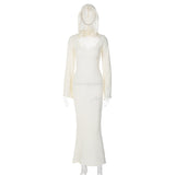 Women Dresses Fall/Winter Slim Hooded Long Sleeve Dress
