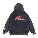 Gallery Dept Hoodie Loose Casual Distressed Hoodie