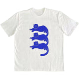 Summer Short Sleeve Loose Cotton Graphic Tees Cartoon Cats