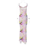 Women Dresses Summer Slim Fit Backless Sling Dress