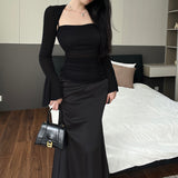 Women Dresses Fall Slim Fit Mesh Camisole Dress