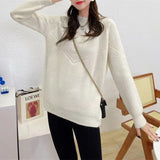 Women Knitwear Autumn and Winter round Neck Knitwear Loose Sweater