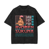 Summer, washed and made old retro short-sleeved T-shirts