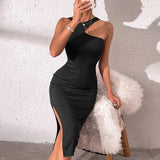 Women's Dress Spring Sexy Slim Fit Wrap Hip Dress