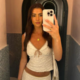 Women Tops Spring Sexy Vest Casual Lace Vest Top