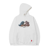 Men Hoodie Hip Hop Cartoon Printed Hoodie