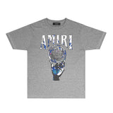 Amiri T-Shirt Personality Creative Printing Short Sleeve T-shirt Blouse